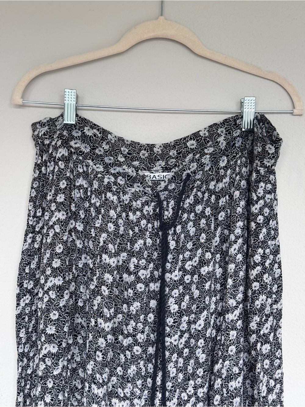 Vintage 90s Basic Editions Ditsy Floral Rayon Maxi Skirt